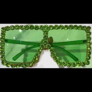 Square Rhinestone Sunglasses